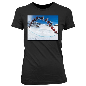 Shaun White Women's Junior Cut Crewneck T-Shirt