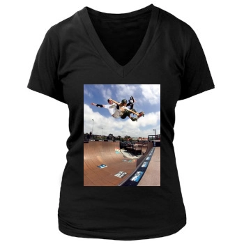 Shaun White Women's Deep V-Neck TShirt