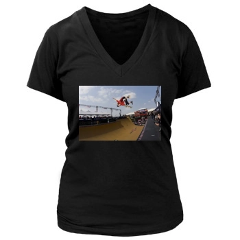 Shaun White Women's Deep V-Neck TShirt