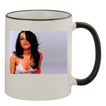 Aaliyah 11oz Colored Rim & Handle Mug