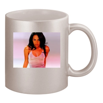 Aaliyah 11oz Metallic Silver Mug