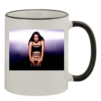 Aaliyah 11oz Colored Rim & Handle Mug