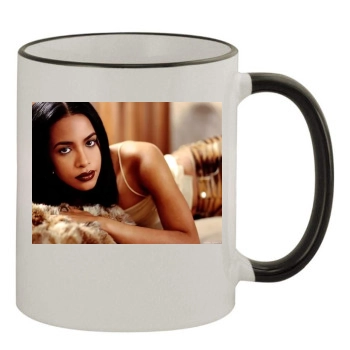 Aaliyah 11oz Colored Rim & Handle Mug