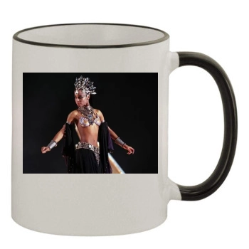 Aaliyah 11oz Colored Rim & Handle Mug