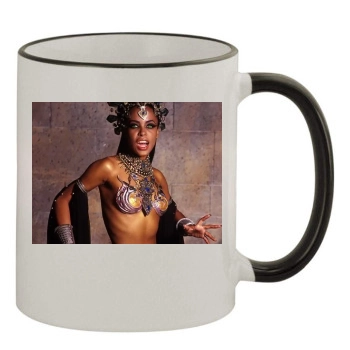 Aaliyah 11oz Colored Rim & Handle Mug