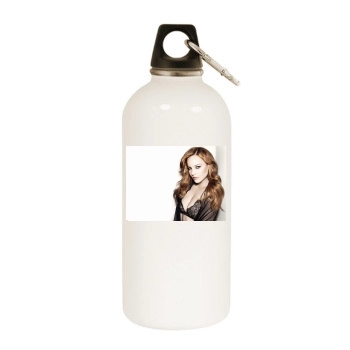 Abbie Cornish White Water Bottle With Carabiner