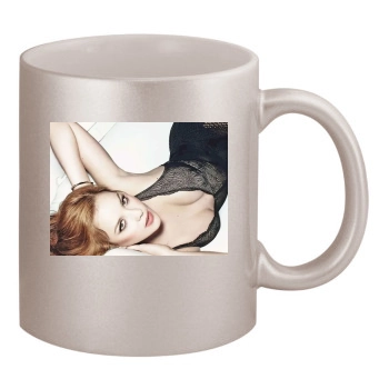 Abbie Cornish 11oz Metallic Silver Mug