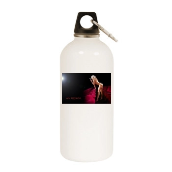 Abi Titmuss White Water Bottle With Carabiner