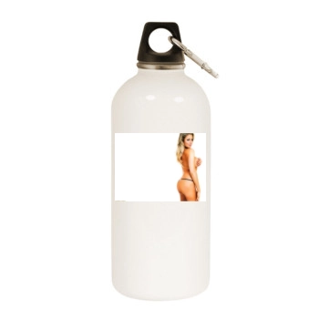 Abi Titmuss White Water Bottle With Carabiner