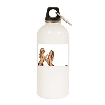 Abi Titmuss White Water Bottle With Carabiner