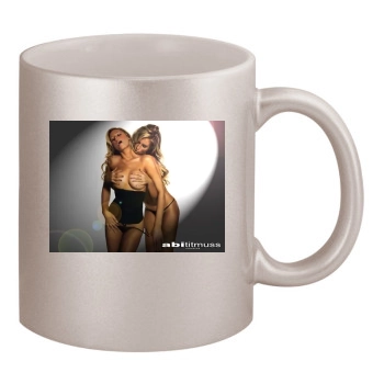 Abi Titmuss 11oz Metallic Silver Mug