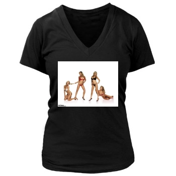 Abi Titmuss Women's Deep V-Neck TShirt