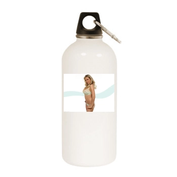 Abi Titmuss White Water Bottle With Carabiner