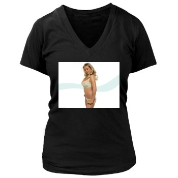 Abi Titmuss Women's Deep V-Neck TShirt