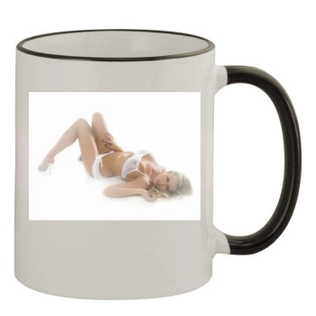 Abi Titmuss 11oz Colored Rim & Handle Mug