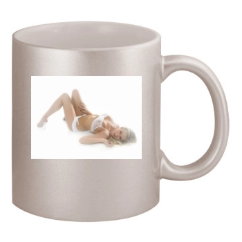 Abi Titmuss 11oz Metallic Silver Mug