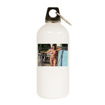 Abi Titmuss White Water Bottle With Carabiner