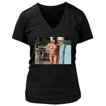 Abi Titmuss Women's Deep V-Neck TShirt