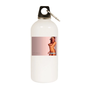 Abi Titmuss White Water Bottle With Carabiner