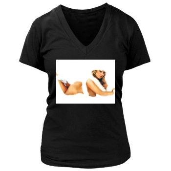 Abi Titmuss Women's Deep V-Neck TShirt