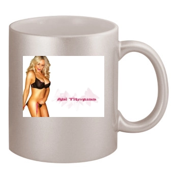 Abi Titmuss 11oz Metallic Silver Mug