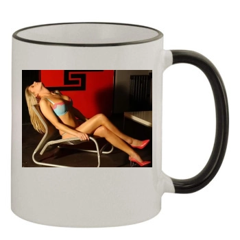 Abi Titmuss 11oz Colored Rim & Handle Mug