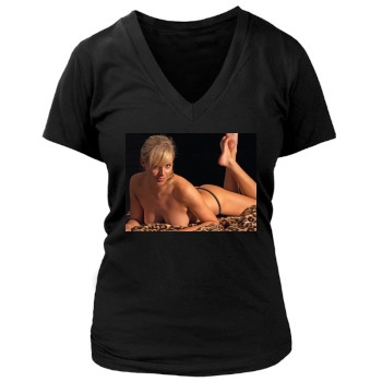 Abi Titmuss Women's Deep V-Neck TShirt