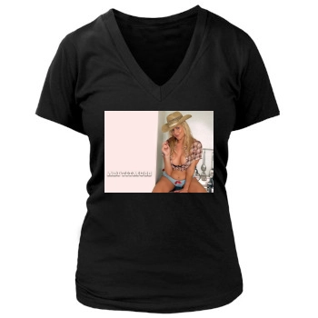 Abi Titmuss Women's Deep V-Neck TShirt