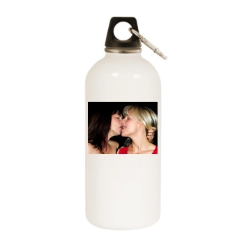 Abi Titmuss White Water Bottle With Carabiner