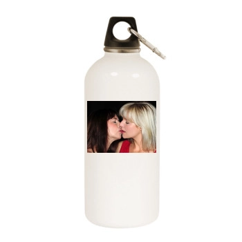 Abi Titmuss White Water Bottle With Carabiner