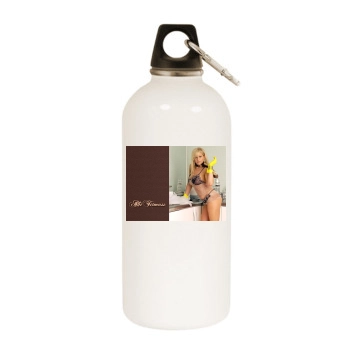 Abi Titmuss White Water Bottle With Carabiner