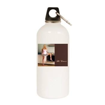 Abi Titmuss White Water Bottle With Carabiner