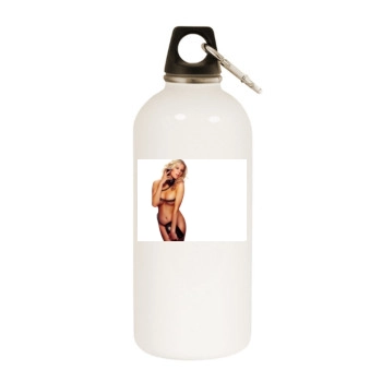 Abi Titmuss White Water Bottle With Carabiner