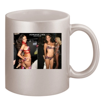 Adriana Lima 11oz Metallic Silver Mug