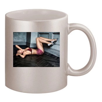 Adriana Lima 11oz Metallic Silver Mug