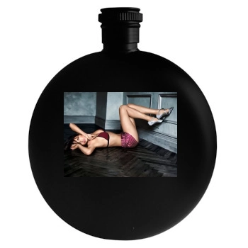 Adriana Lima Round Flask