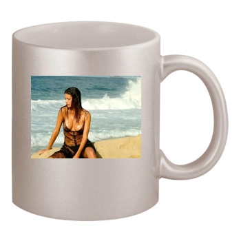 Adriana Lima 11oz Metallic Silver Mug