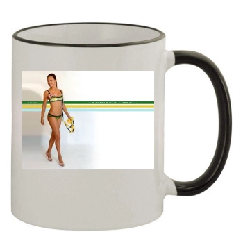 Adriana Lima 11oz Colored Rim & Handle Mug