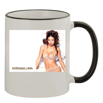 Adriana Lima 11oz Colored Rim & Handle Mug