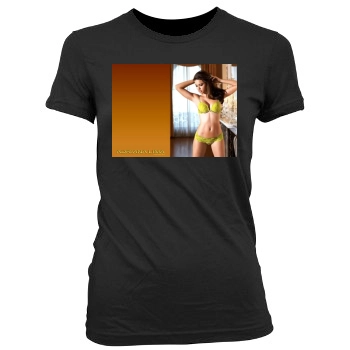 Adriana Lima Women's Junior Cut Crewneck T-Shirt