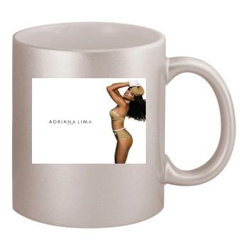 Adriana Lima 11oz Metallic Silver Mug