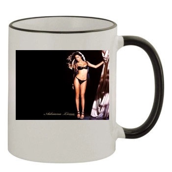 Adriana Lima 11oz Colored Rim & Handle Mug