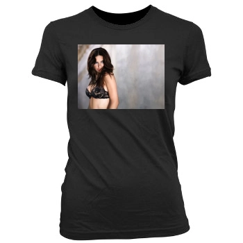 Adriana Lima Women's Junior Cut Crewneck T-Shirt