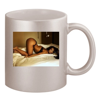 Adriana Lima 11oz Metallic Silver Mug