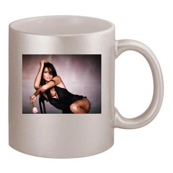 Adriana Lima 11oz Metallic Silver Mug