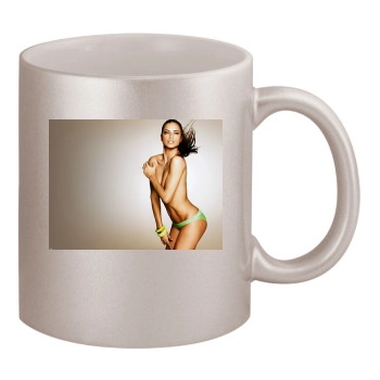 Adriana Lima 11oz Metallic Silver Mug