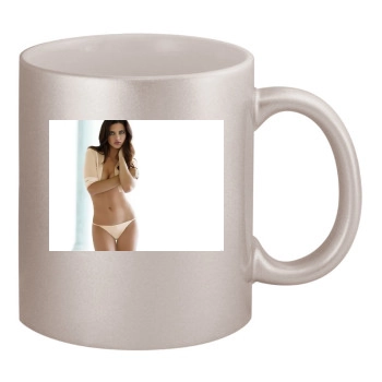 Adriana Lima 11oz Metallic Silver Mug