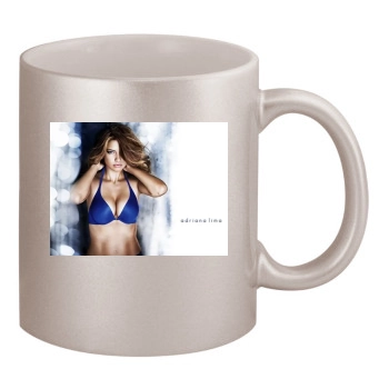 Adriana Lima 11oz Metallic Silver Mug