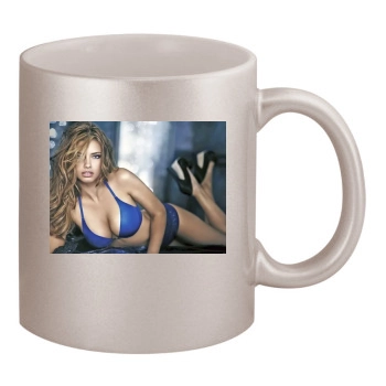 Adriana Lima 11oz Metallic Silver Mug