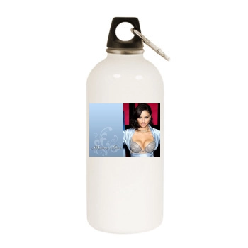 Adriana Lima White Water Bottle With Carabiner